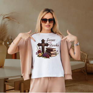 Jesus and books T-Shirt