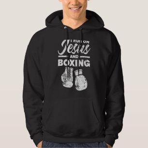 Jesus And Boxing Christian Professional Boxer Spor Hoodie