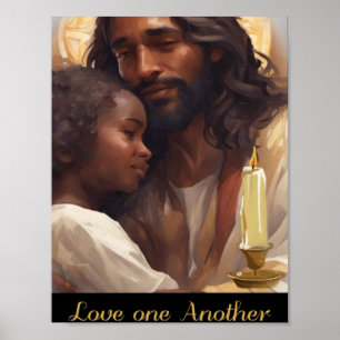 Jesus and Child Christian Poser Poster