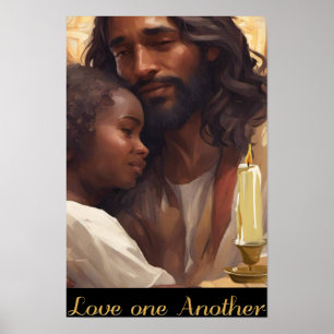 Jesus and Child Christian Poser Poster