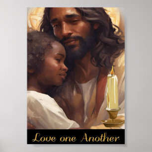Jesus and Child Christian Poser Poster