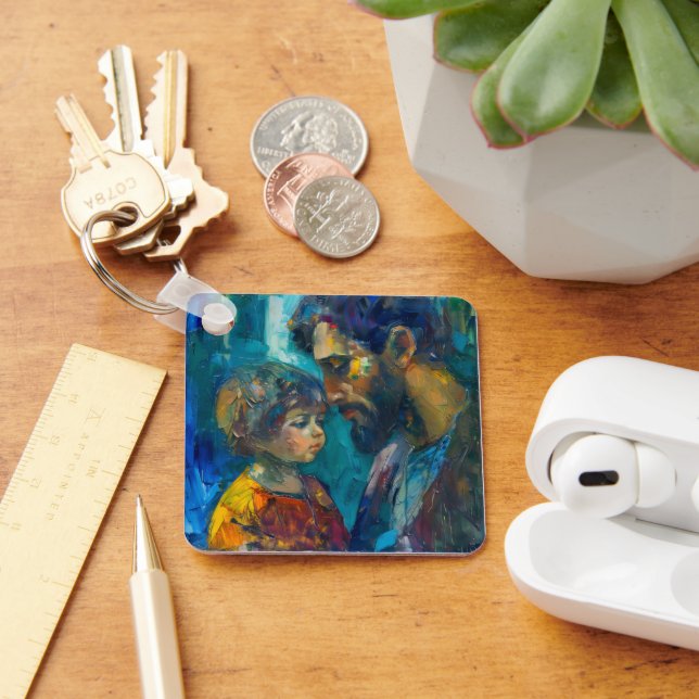 Jesus and Child Key Ring (Desk)