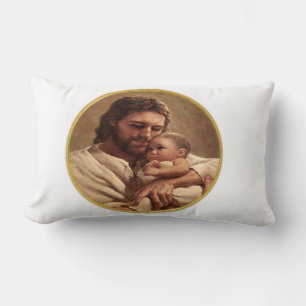 Jesus and Child Lumbar Cushion