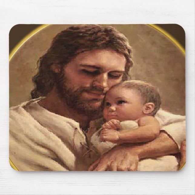 Jesus and child mouse pad (Front)
