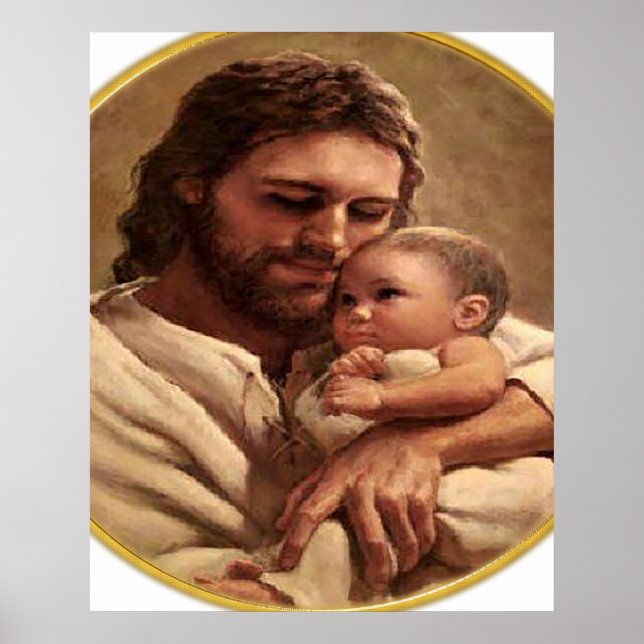 Jesus and Child Watch Poster (Front)