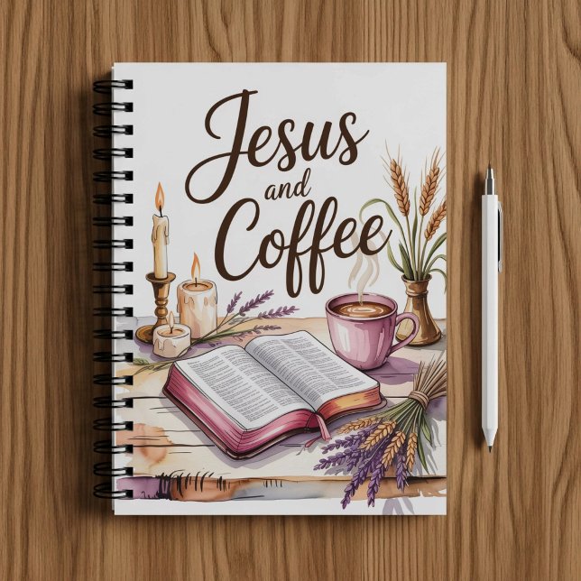 Jesus and Coffee, Christian faith notebook  (Creator Uploaded)