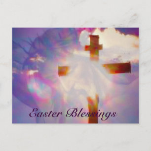 Jesus and Cross Easter Post Card