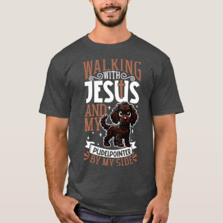 Jesus and dog Pudelpointer T-Shirt