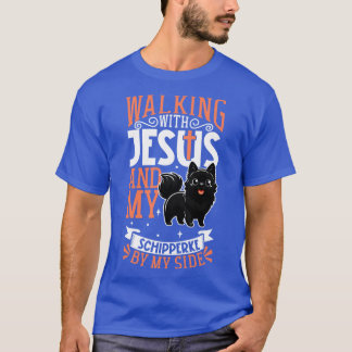 Jesus and dog Schipperke T-Shirt