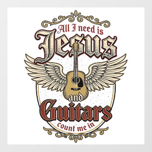 Jesus and Guitars Vintage Christian Guitar