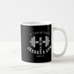 Jesus And Gym Christian Workout Weightlifting Men Coffee Mug