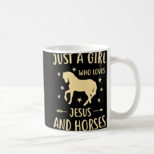 Jesus And Horses Horse Gifts For Girls Women Coffee Mug