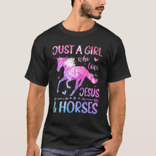 Jesus And Horses, Horse Gifts For Girls, Women T-Shirt