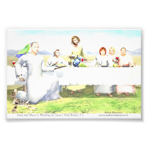 Jesus and Mary at Wedding of Cana Photo Print