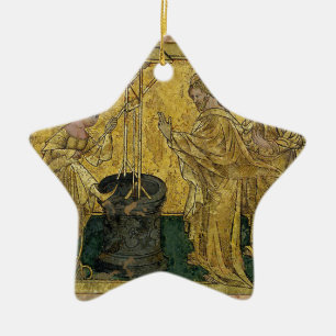 Jesus and the Samaritan Woman at the Well Ceramic Ornament