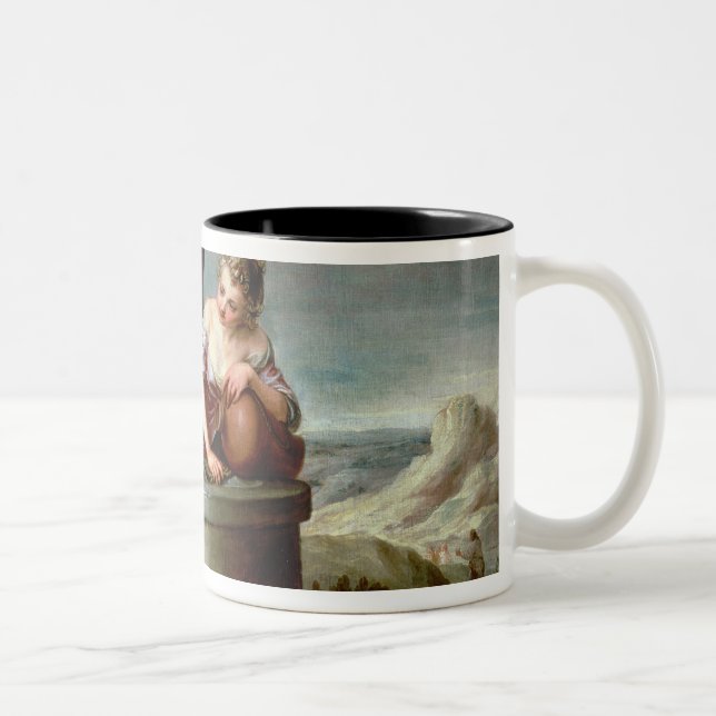 Jesus and the Samaritan Woman Two-Tone Coffee Mug (Right)