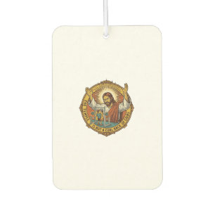 Jesus Angry Bicep Curls Squat Rack Gym Annoyance H Car Air Freshener