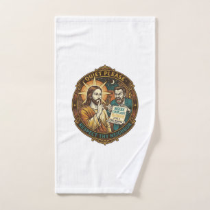 Jesus Angry Neighbour Noise Complaint Loud Party C Hand Towel