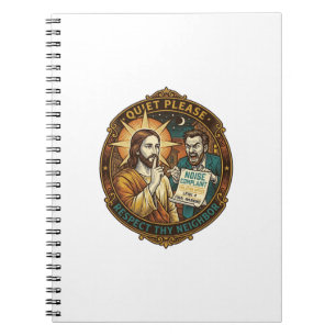 Jesus Angry Neighbour Noise Complaint Loud Party C Notebook