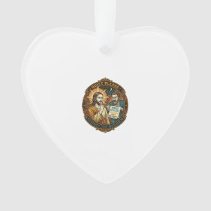 Jesus Angry Neighbour Noise Complaint Loud Party C Ornament