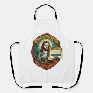 Jesus Annoying Accept Cookies Pop Up Internet Brow Apron