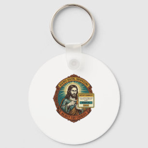 Jesus Annoying Accept Cookies Pop Up Internet Brow Key Ring