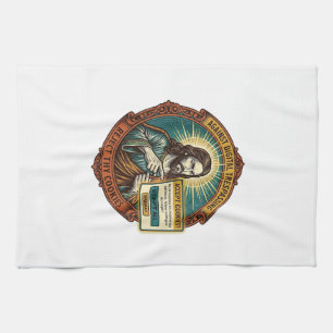 Jesus Annoying Accept Cookies Pop Up Internet Brow Tea Towel