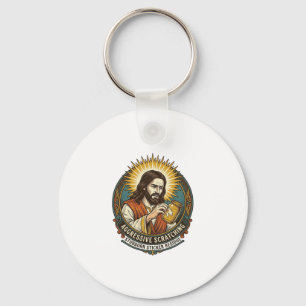 Jesus Annoying Peeling Sticker Paper Residue Shop  Key Ring