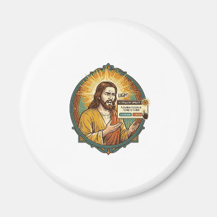 Jesus Annoying Software Update Pop Up Office Humou Magnet