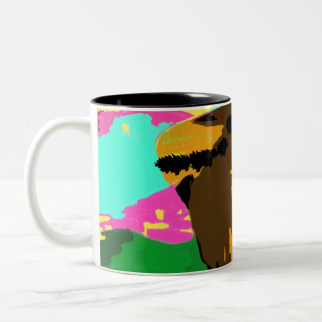 Jesus answer  Two-Tone coffee mug (Left)