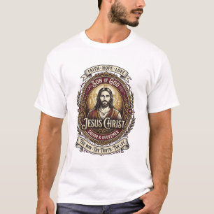Jesus Antiques Heirloom Graphic Tee Christian Art_