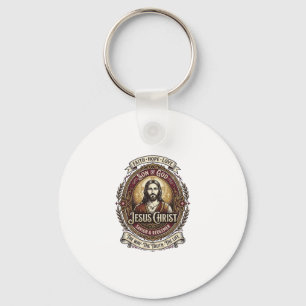 Jesus Antiques Heirloom Graphic Tee Christian Art_ Key Ring