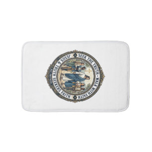 Jesus Apologetics Theology Nerd Shirt Faith Based Bath Mat