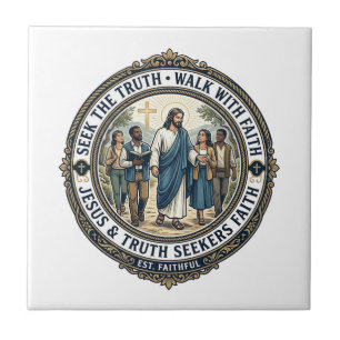 Jesus Apologetics Theology Nerd Shirt Faith Based Ceramic Tile