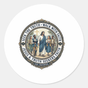 Jesus Apologetics Theology Nerd Shirt Faith Based  Classic Round Sticker