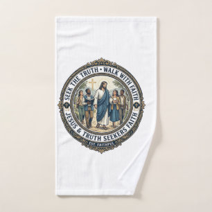 Jesus Apologetics Theology Nerd Shirt Faith Based Hand Towel