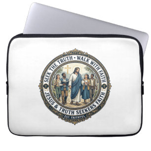 Jesus Apologetics Theology Nerd Shirt Faith Based Laptop Sleeve