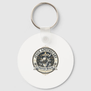 Jesus Apothecary Christian Healing Jesus Apothecar Key Ring