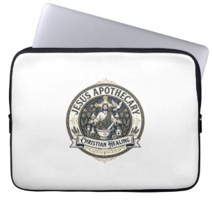 Jesus Apothecary Christian Healing Jesus Apothecar Laptop Sleeve