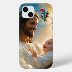 Jesus art iPhone 15 mini case
