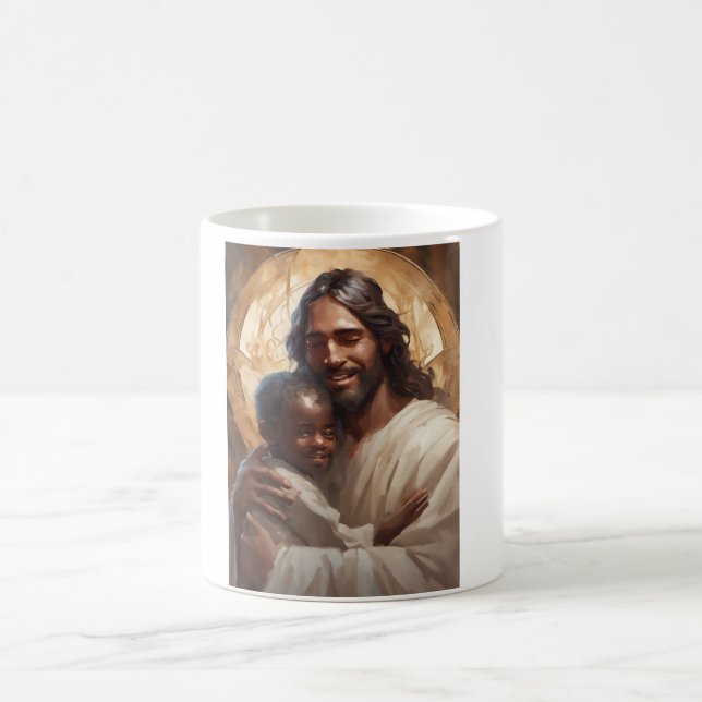 Jesus art coffee mug (Center)