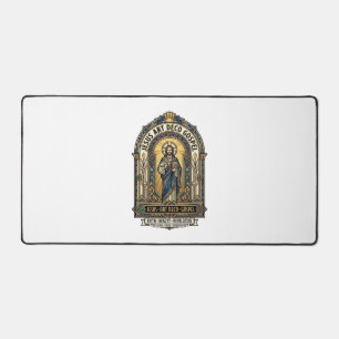 Jesus Art Deco Gospel Jesus Art Deco Christian Fai Desk Mat