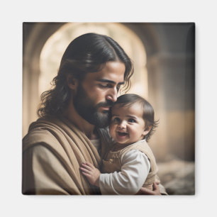 Jesus art magnet