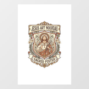Jesus Art Nouveau Sacred Poster Jesus Art Nouveau