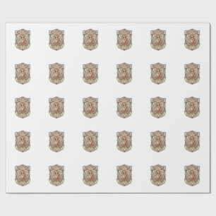 Jesus Art Nouveau Sacred Poster Jesus Art Nouveau Wrapping Paper