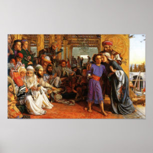 Jesus as a child found in the temple (Luke 2:39-52 Poster