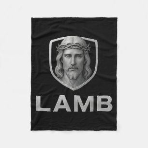 Jesus As The Lamb Iconic Christian Image  Fleece Blanket