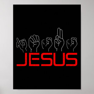 Jesus ASL American Sign Language Christian Deaf Aw