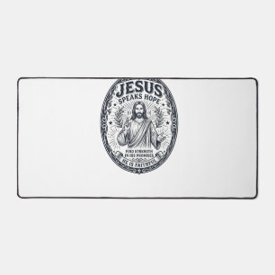 Jesus ASL Deaf Community Inclusion Shirt Christian Desk Mat