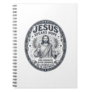 Jesus ASL Deaf Community Inclusion Shirt Christian Notebook